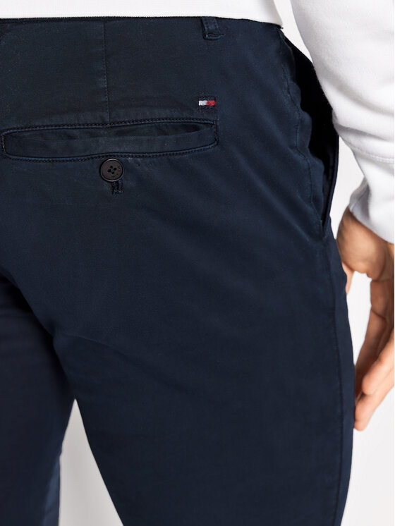 Tommy Hilfiger Chinos Bleecker MW0MW26839 Dunkelblau Slim Fit 
