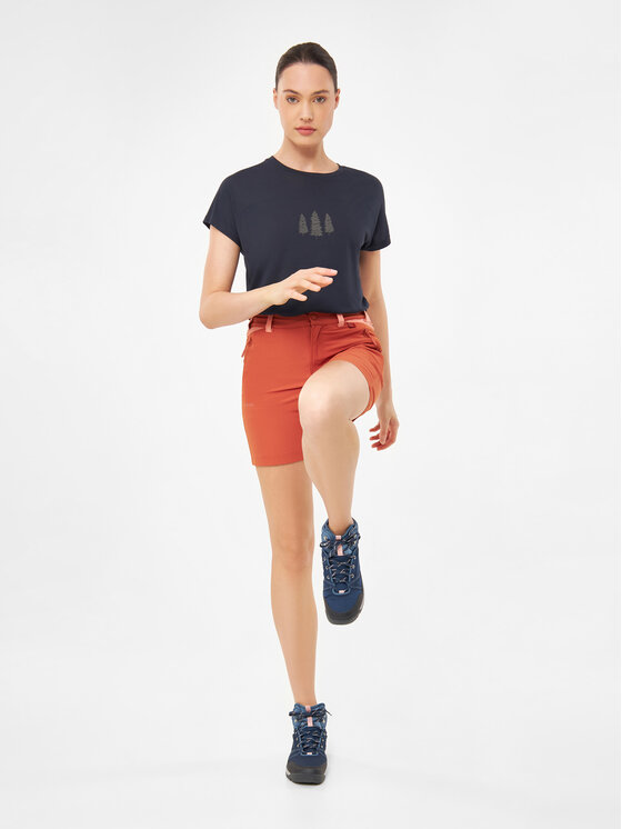 Viking Viking Szorty sportowe Spodenki Sequoia Bamboo Lady Pomarańczowy Regular Fit