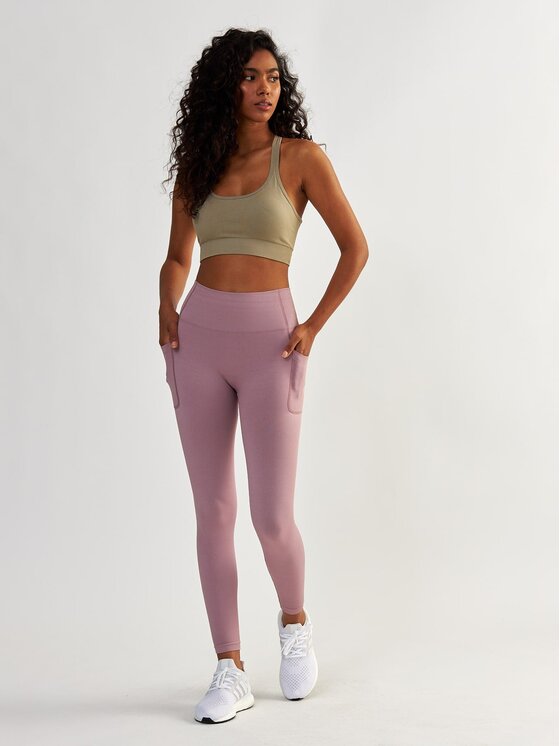 Legginsy, rozmiar XS, Fioletowe, z Kieszeniami Lift Me Up