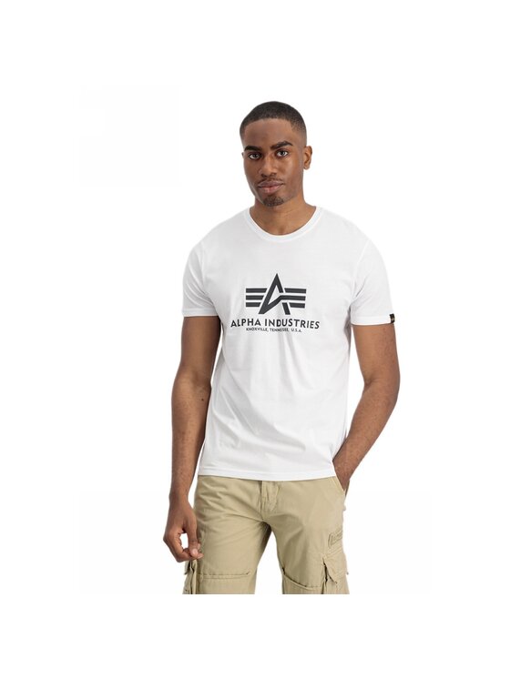 Alpha Industries Alpha Industries Komplet t-shirtów AI.106524-09-4XL Biały Basic Fit