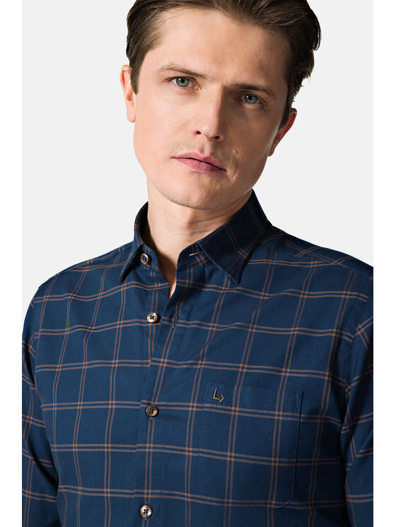 Lancerto Lancerto Koszula Camila KO073222000011 Granatowy Slim Fit