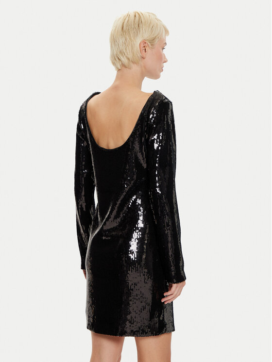 BOSS Boss Rochie cocktail Emaxa 50526990 Negru Relaxed Fit
