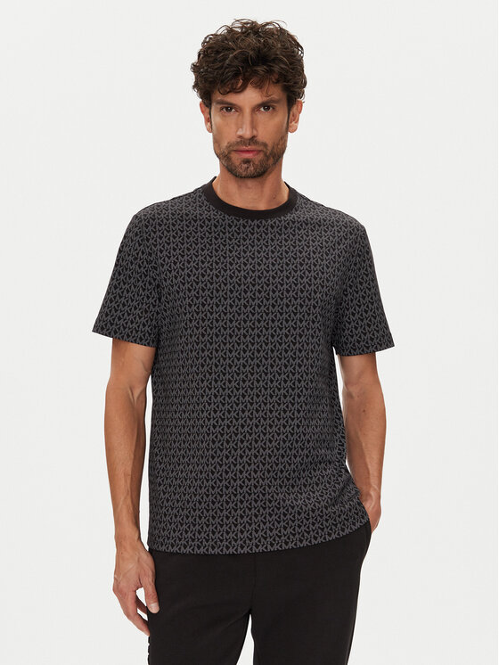 Michael Kors Michael Kors T-Shirt CS5529A5KS Czarny Regular Fit