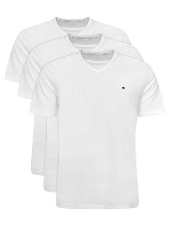 Tommy Hilfiger Set de tricouri UM0UM03865 Alb Regular Fit