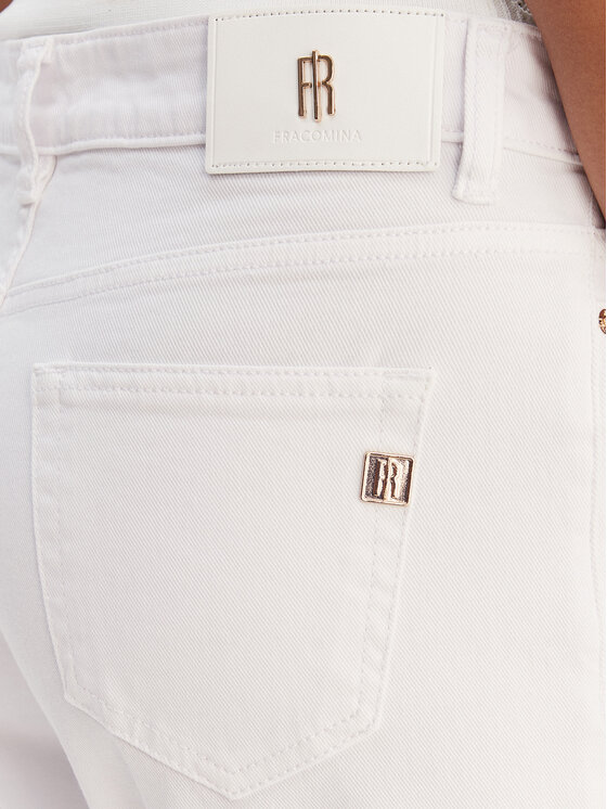 Fracomina Fracomina Jeans hlače FP26SVA012W61501 Bela Bootcut Fit