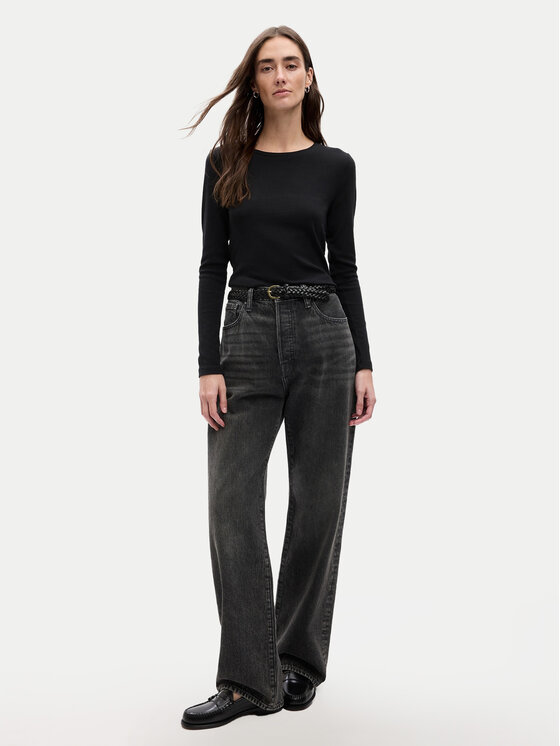 Gap Gap Μπλουζάκι 540609-03 Μαύρο Slim Fit