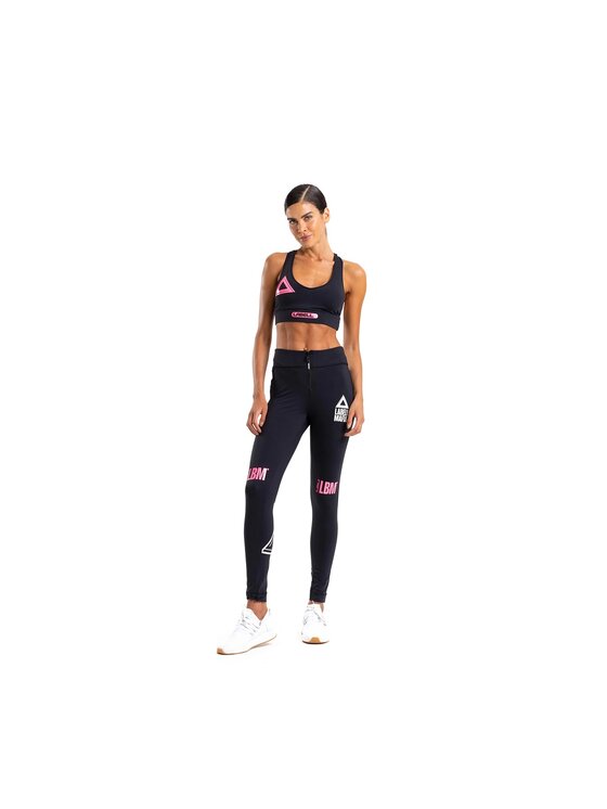 LaBellaMafia LaBellaMafia Biustonosz sportowy TOP HIGHLIGHT 2 BLACK Czarny