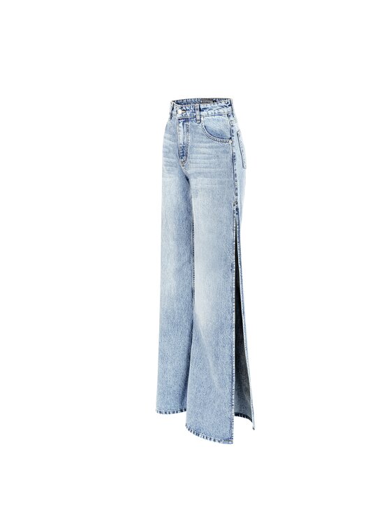 MissDenim MissDenim Dámské kalhoty Wide Leg Modrá Flare Fit