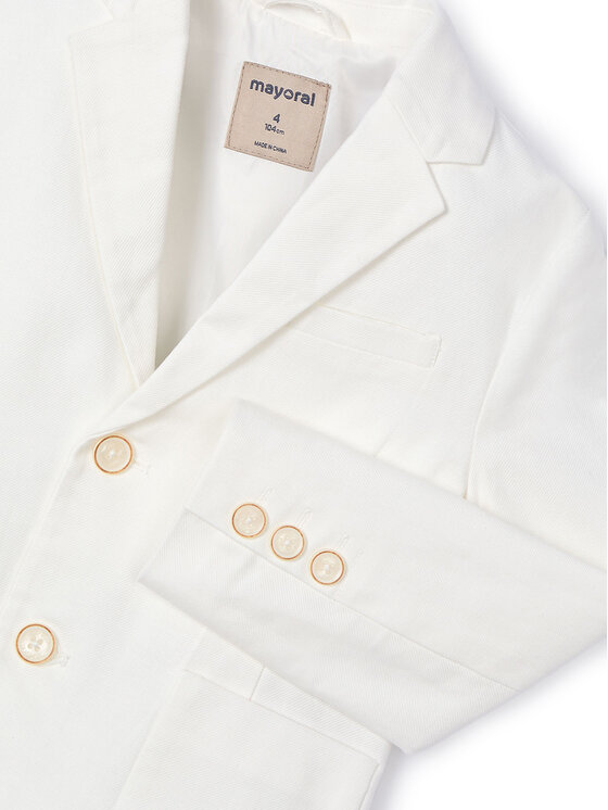 Mayoral Mayoral Піджак 3417 Білий Regular Fit