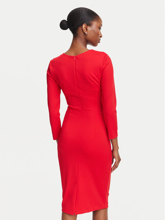 Rinascimento Rinascimento Coctailkleid CFC0131064003 Rot Slim Fit