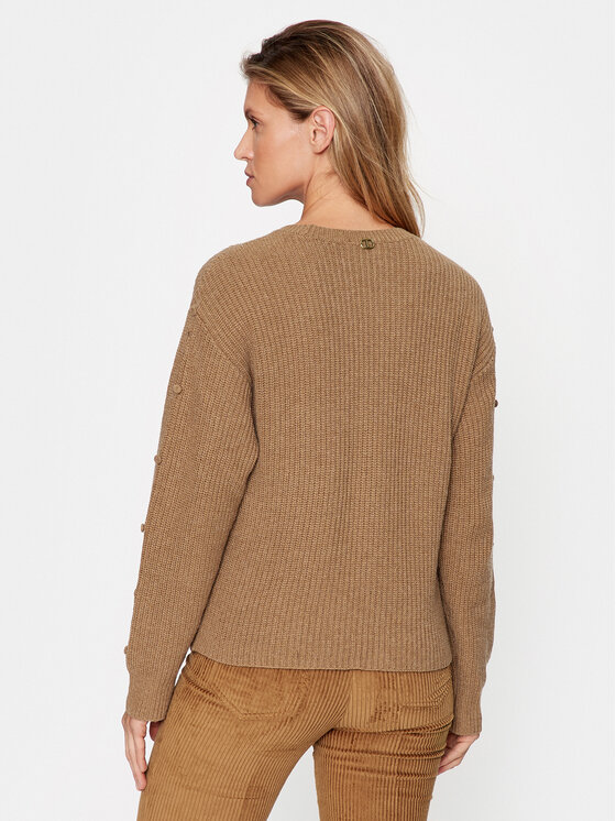 TWINSET TWINSET Sweter 232TT3330 Brązowy Regular Fit