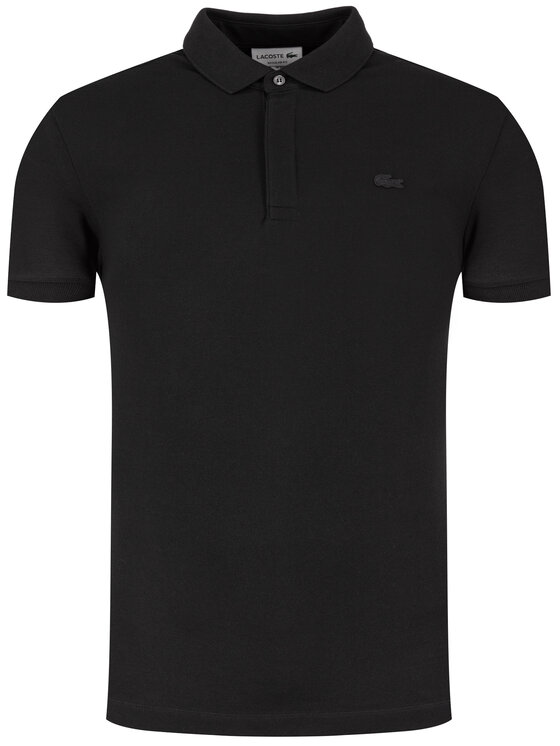 Lacoste Lacoste Тениска с яка и копчета PH5522 Черен Regular Fit