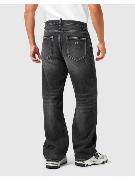 PHILIPP PLEIN PHILIPP PLEIN Džínsy 31228 Čierna Loose Fit