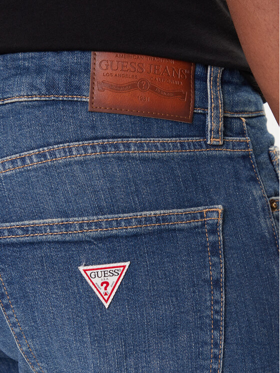 Guess Jeans Guess Jeans Džinsai M5BA1C D002C Mėlyna Slim Fit