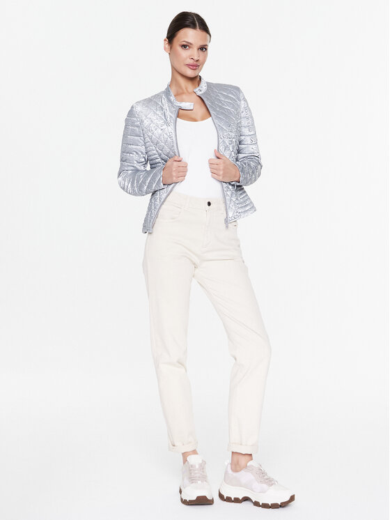 Guess Guess Μπουφάν μεταβατικό Vona W3RL15 WEP10 Γκρι Slim Fit