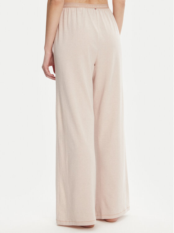 Tommy Hilfiger Tommy Hilfiger Pyžamové nohavice UW0UW05776 Béžová Relaxed Fit