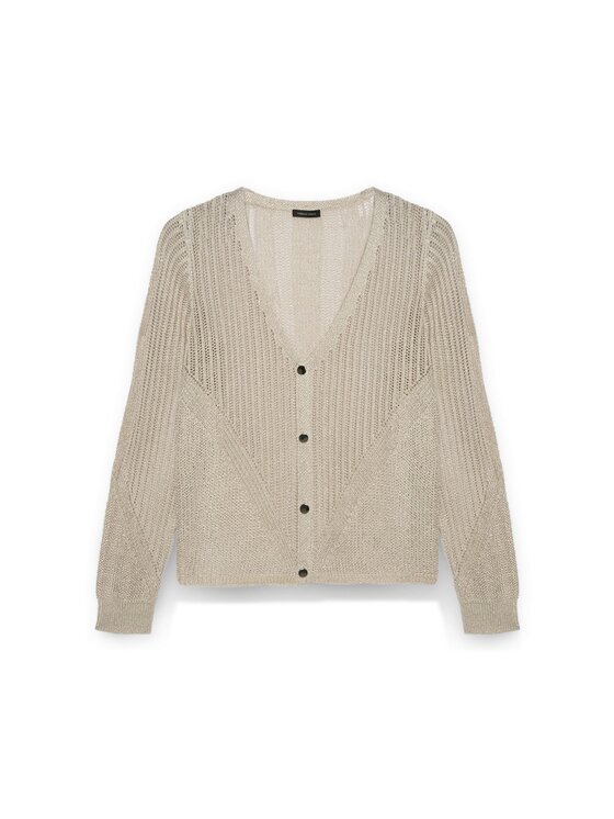 Fiorella Rubino Fiorella Rubino Cardigan M484L007853N011 Écru Boxy Fit