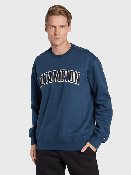 Felpa champion grigia e blu top