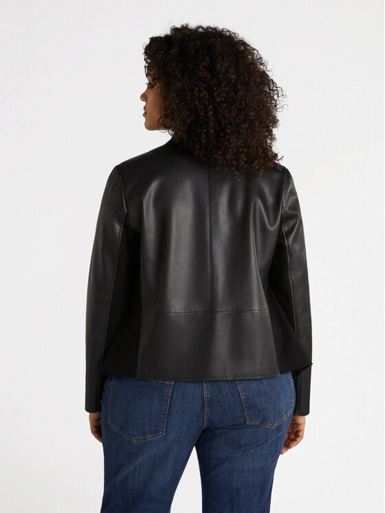 Fiorella Rubino Fiorella Rubino Giacca in similpelle R334T001183N033 Nero Regular Fit