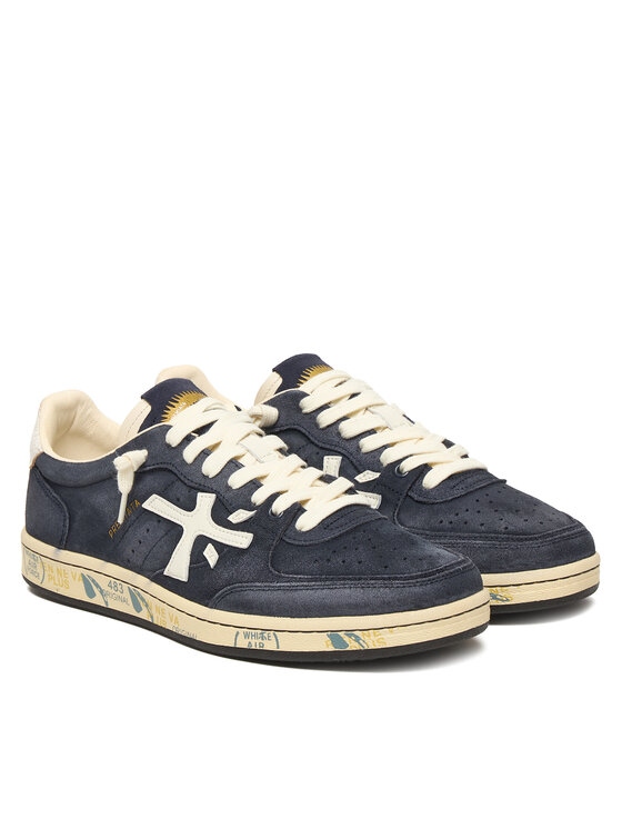 Premiata Premiata Sneakersy Bsktclay 7708 Tmavomodrá