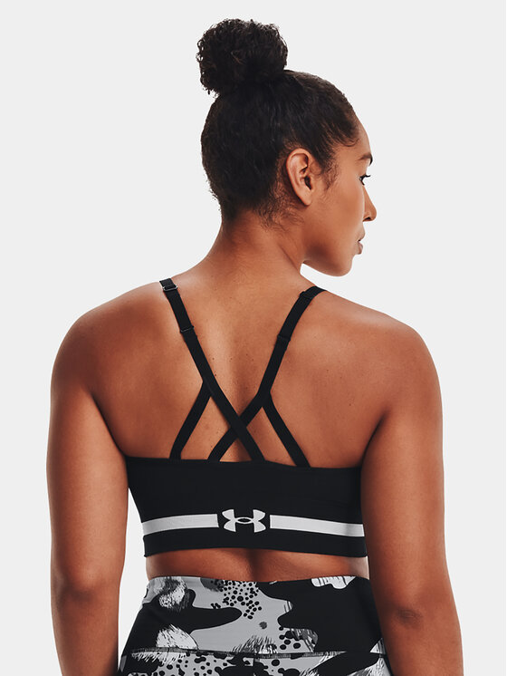 Under Armour Under Armour Sutien sport Ua Seamless Low Long Bra 1357719-001 Negru Compression Fit