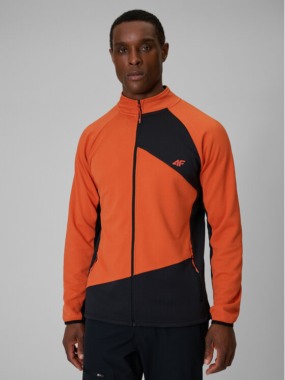 4F 4F Bluza TREKKING Pomarańczowy Regular Fit