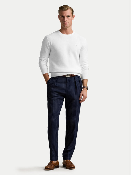 Polo Ralph Lauren Polo Ralph Lauren Sweter 710918163504 Biały Regular Fit