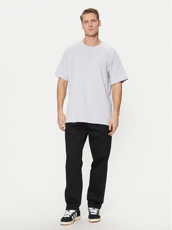 adidas adidas Majica Premium Essentials JD3275 Siva Loose Fit