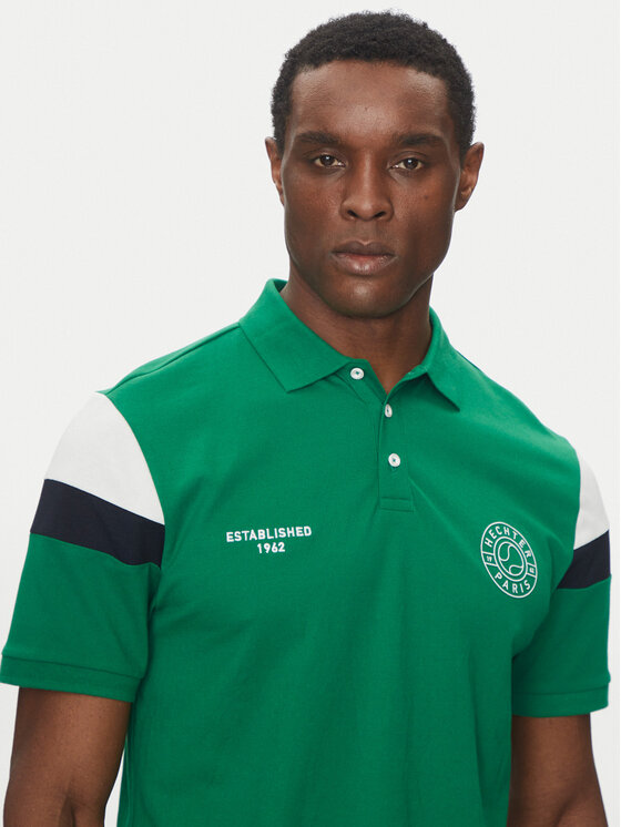 Hechter Paris Hechter Paris Polo Pique X-Tech 74026 151929 Zelena Regular Fit