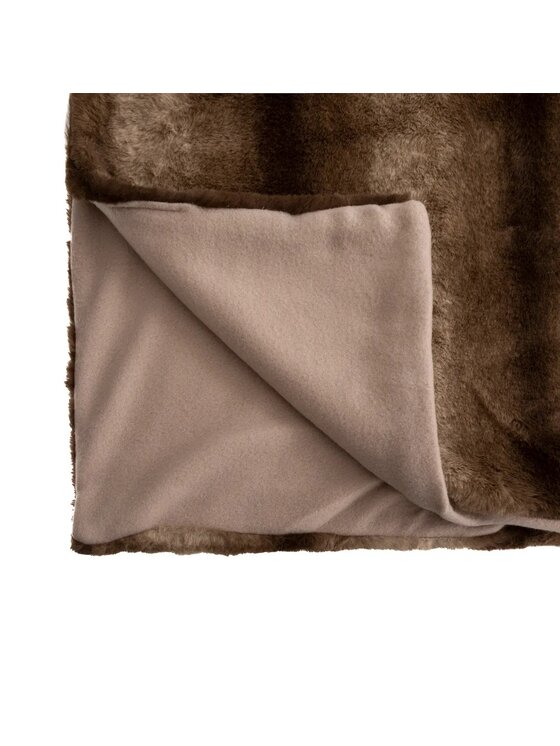 MIAhome MIAhome Koc pled futrzany Grizzli brązowy 180x230 cm Brązowy