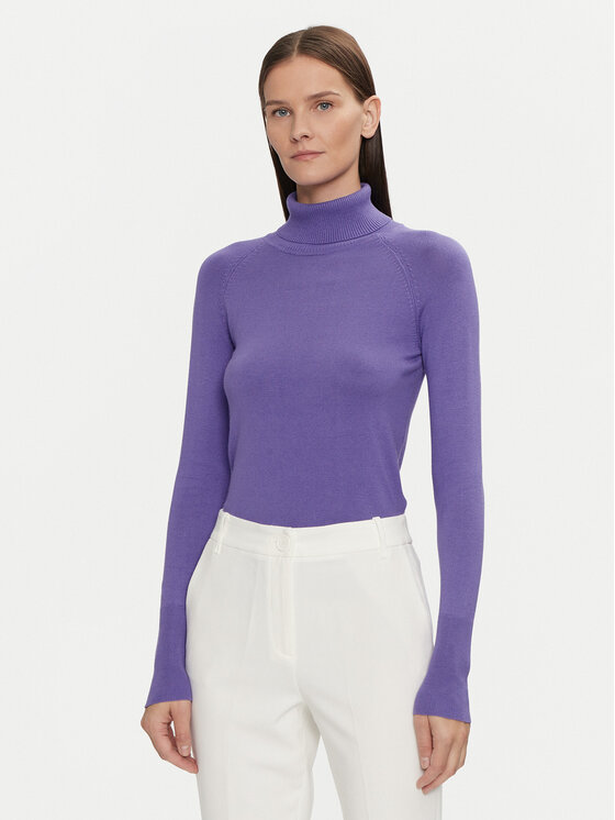 TATUUM Tatuum Bluză cu gât Nekoki T2419.092B Violet Regular Fit