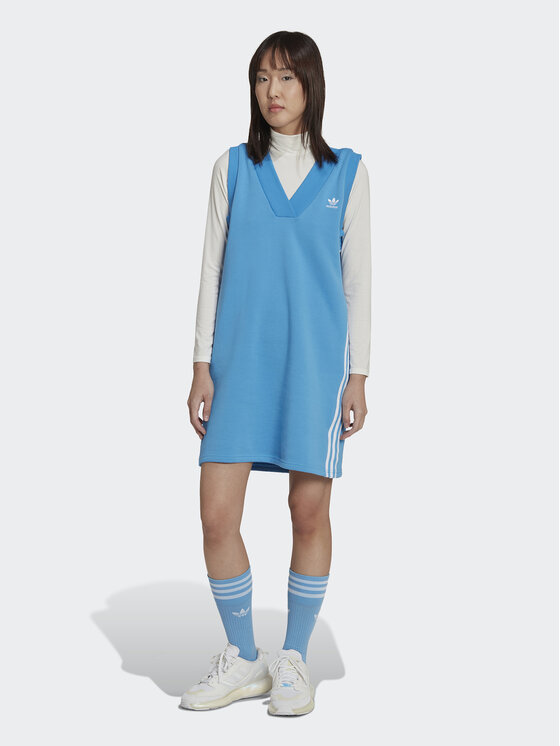 adidas Vestito da giorno Adicolor Classics Vest Dress HM2136 Blu Loose Fit Modivo