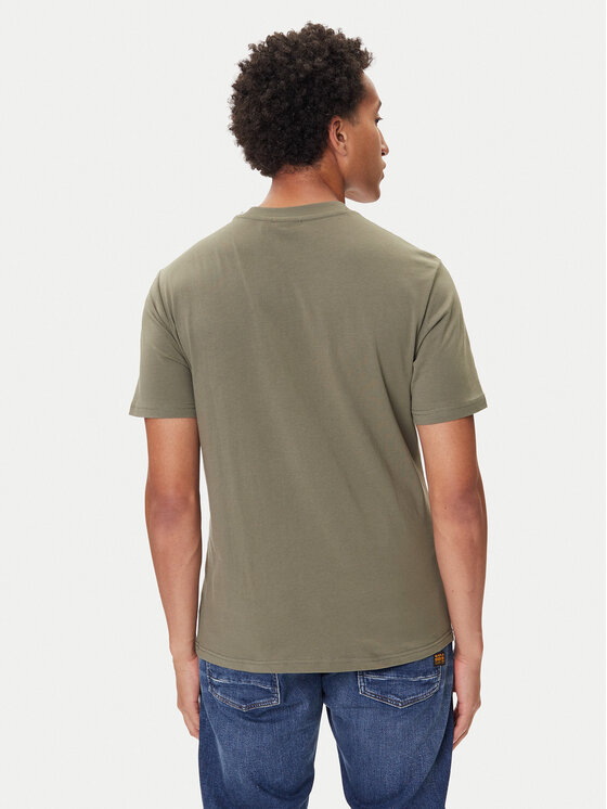 Napapijri Napapijri Marškinėliai S-Drapeau Ss NP0A891K Chaki Regular Fit