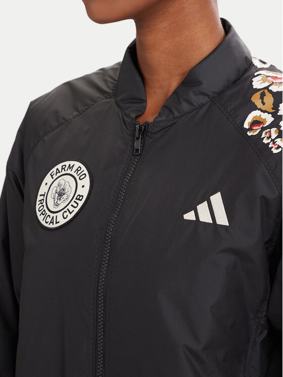adidas adidas Яке бомбър X Farm Rio KR0282 Черен Regular Fit