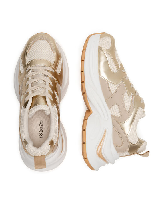 DeeZee DeeZee Sneakersy WSS21540-01 Zlatá