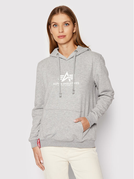 Alpha Industries Alpha Industries Bluza New Basic 196032 Szary Regular Fit