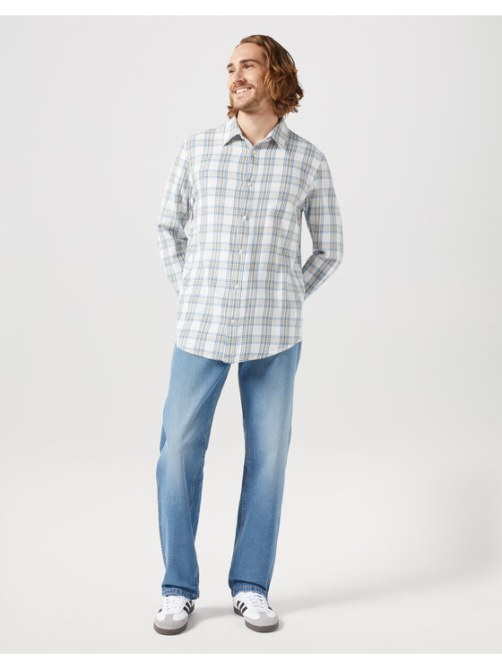 Wrangler Wrangler Koszula LS 1 PKT SHIRT Kolorowy Regular Fit