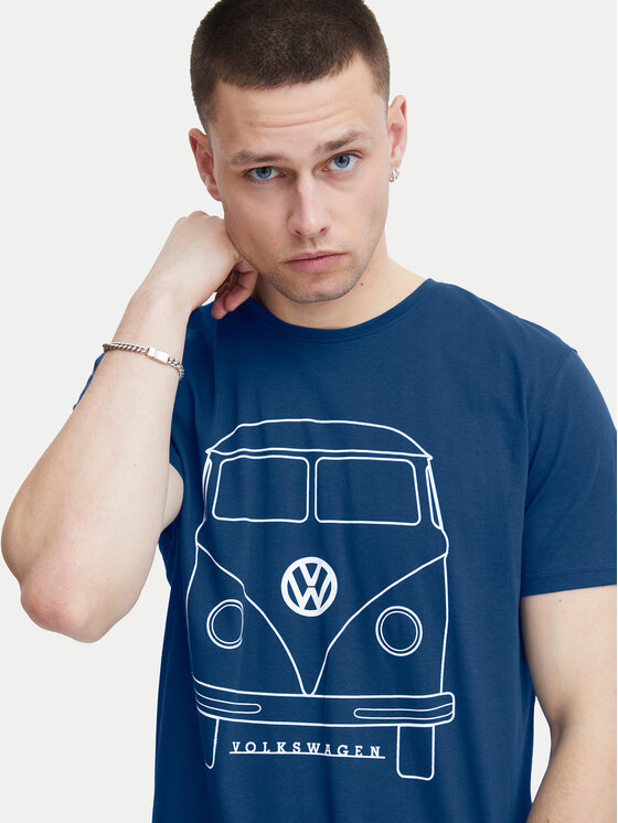 Blend Blend Tričko 20716993 Modrá Regular Fit
