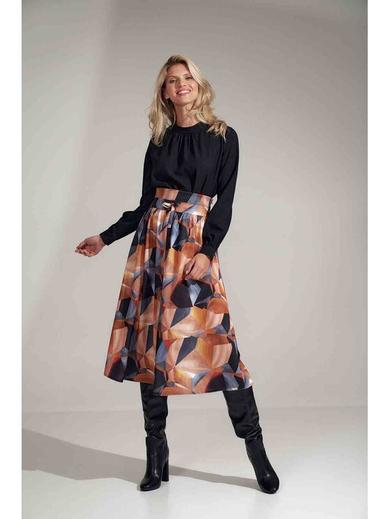 FIGL FIGLFIGL Blusa M730 Nero Regular Fit