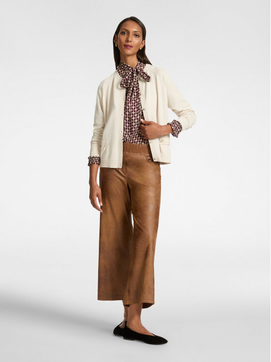 Elena Mirò Elena Mirò Cardigan M442Z000570N002 Bianco Regular Fit