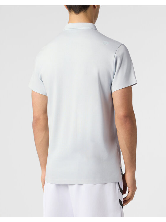 Plein Sport Plein Sport Polo 31012 Niebieski jasny Slim Fit