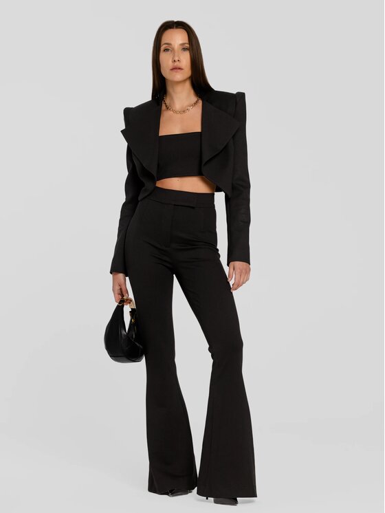 MANDRAGORA MANDRAGORA Top Vanya Czarny Slim Fit