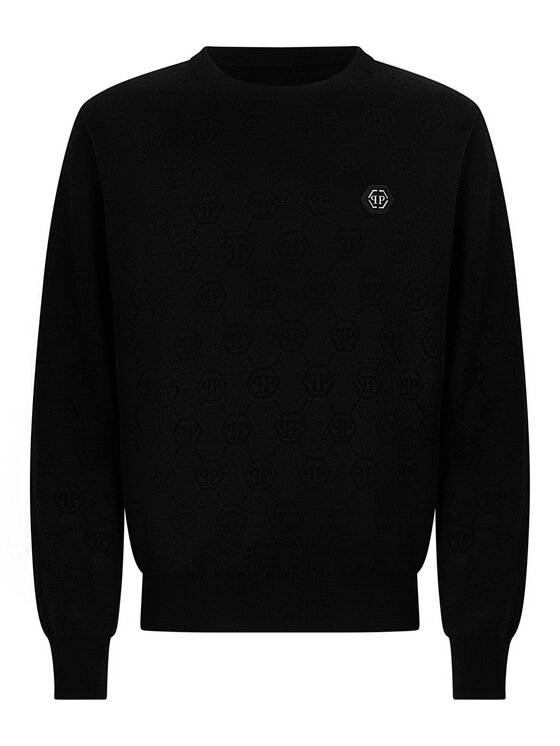 PHILIPP PLEIN PHILIPP PLEIN Felpa 31394 Nero Regular Fit