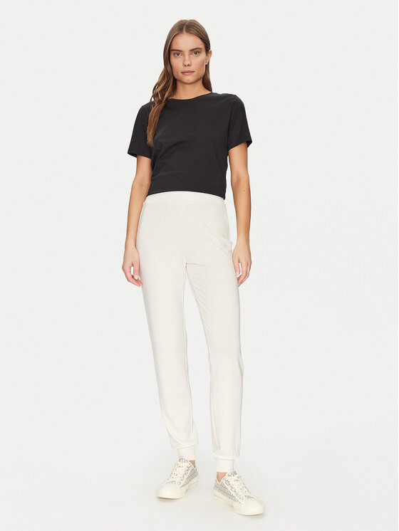 Guess Guess Medžiaginės kelnės O5GB05 KCQP2 Tamsiai mėlyna Regular Fit