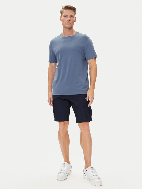 Petrol Industries Petrol Industries Pantaloncini di tessuto M-1050-SHO600 Blu scuro Cargo Fit