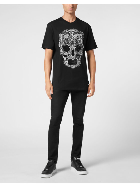 PHILIPP PLEIN PHILIPP PLEIN Tričko 9563 Čierna Regular Fit