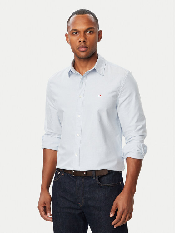 Tommy Jeans Tommy Jeans Hemd DM0DM23513 Hellblau Regular Fit