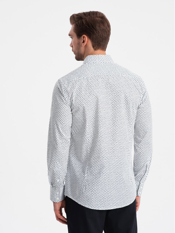 Ombre Ombre Košile OM-SHCS-0140 Bílá Slim Fit