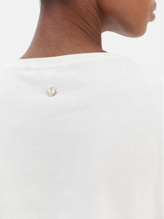 JOOP! JOOP! Tricou Tanna 30100842 Écru Regular Fit