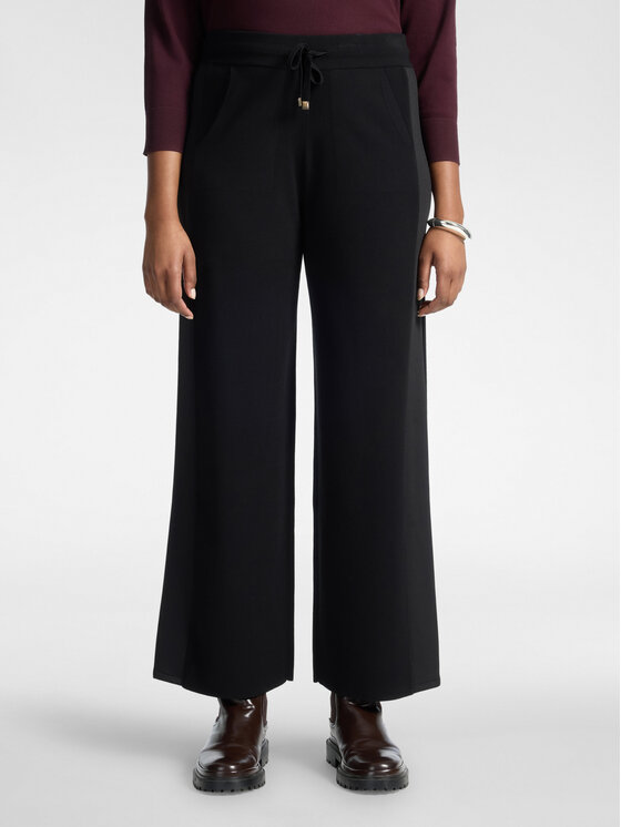 Elena Mirò Elena Mirò Spodnie materiałowe P6041000004N033 Czarny Flare Fit